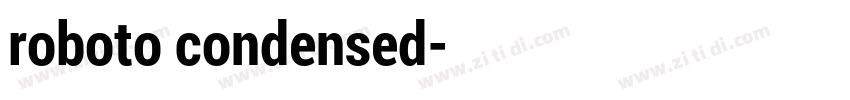 roboto condensed字体转换